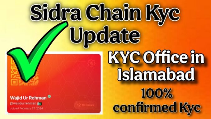 Sidra KYC Full Guide | Islamabad Office Details | Complete KYC Process Explained | Crypto with Wajid
