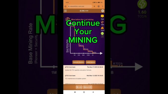 TCC Network Mining Project IS READY TO LAUNCH!#crypto #cryptomining #airdrop #pi #tccnetwork