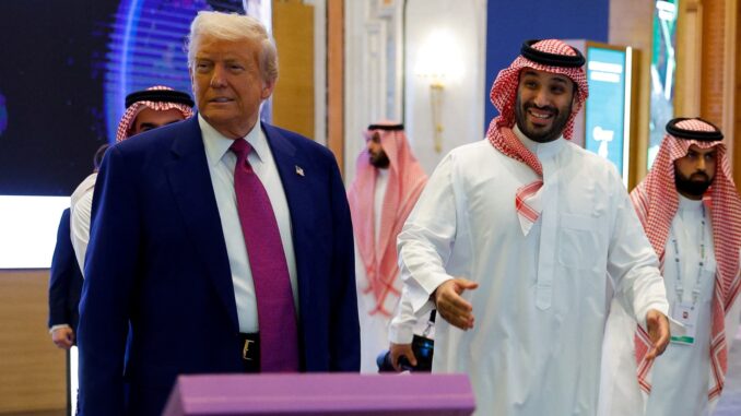 Trump and Saudi Crown Prince bask in friendship Trump and Saudi Crown Prince bask in friendship