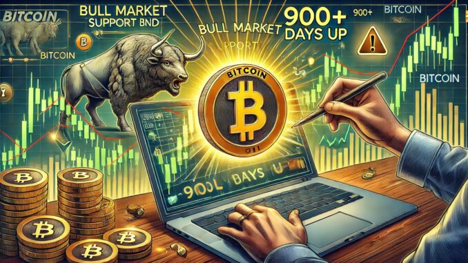 Bitcoin Holds Strong Above Bull Market Support Band – Analyst Bitcoin Holds Strong Above Bull Market Support Band – Analyst Warns Caution After 900+ Days Up
