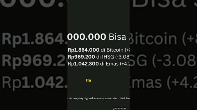 KEUNTUNGAN INVESTASI BITCOIN! #bitcoin #cryptocurrency #crypto #bitcoins #cryptonews #cryptotrading