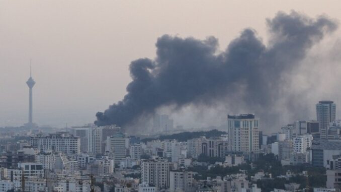 Netanyahu is good at starting wars, but it’s ending them Smoke rises from a building belonging to the Iranian state broadcaster in Tehran after an Israeli strike