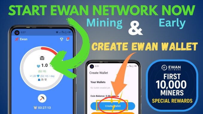 How to Start Mining on Ewan Network & Create Your Wallet  Step by Step Guide