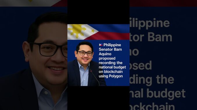 🇵🇭 Philippine Senator Wants National Budget on Polygon Blockchain 💻💰