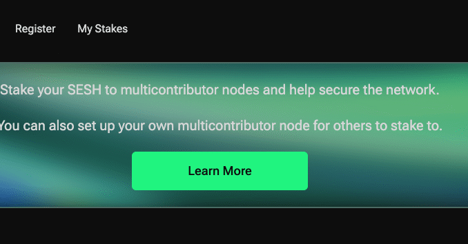 Session staking SESH