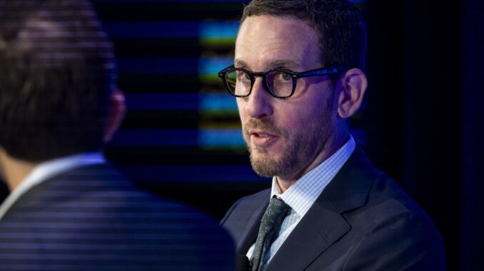 State Senator Scott Wiener, a Democrat from California, right, during the Bloomberg BNEF Summit in San Francisco, California, US, on Wednesday, Jan. 31, 2024. The summit provides the ideas, insights and connections to formulate successful strategies, capitalize on technological change and shape a cleaner, more competitive future. Photographer: David Paul Morris/Bloomberg via Getty Images