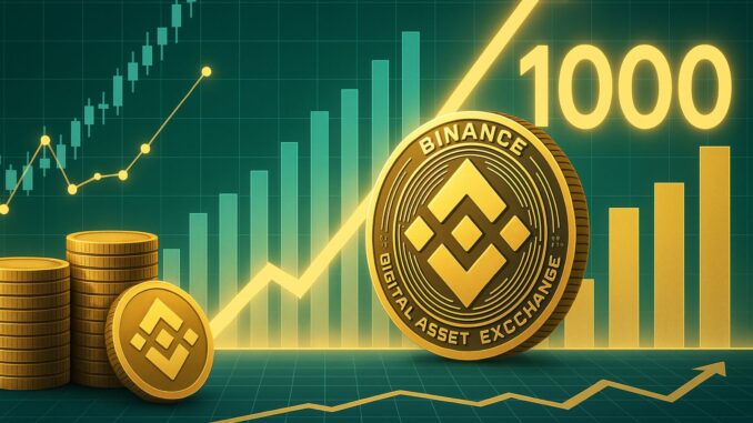 Binance BNB Smashes $1,000 Milestone for the First Time Ever