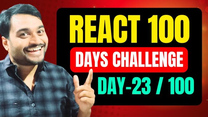 Day-23/100 React AI Diet Planner || React NextJS Tutorial for Beginners in Hindi