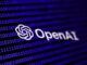 Binary code and OpenAI logo