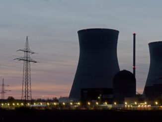 Cooling towers of a nuclear power plant in Germany