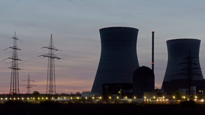 Cooling towers of a nuclear power plant in Germany