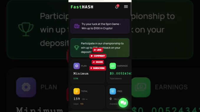 Free cloud mining site 2025💲🤑💲 #cloudmining #crypto #bitcoinmining #noinvestment  #freemining #Btc