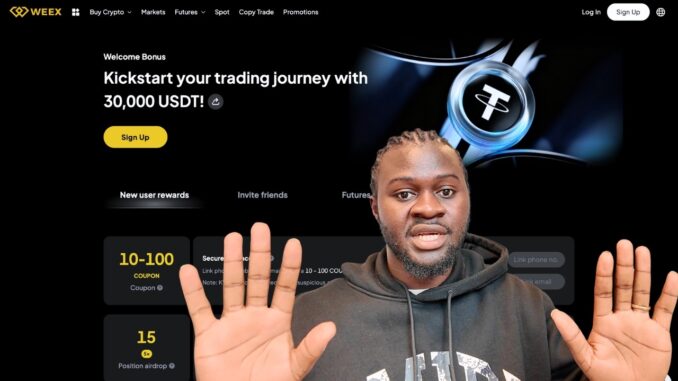 How To SignUp And Trade Cryptocurrencies  Free On Weex Exchange For Beginners