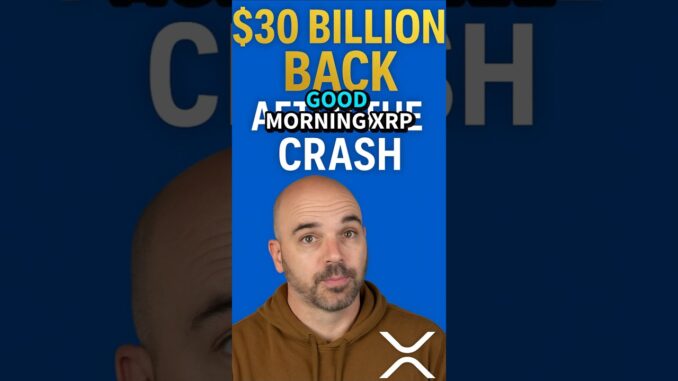 They Crashed XRP… Then Bought It Back — $30B Inflow PROVES It