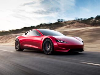 Red Tesla Roadster Hero