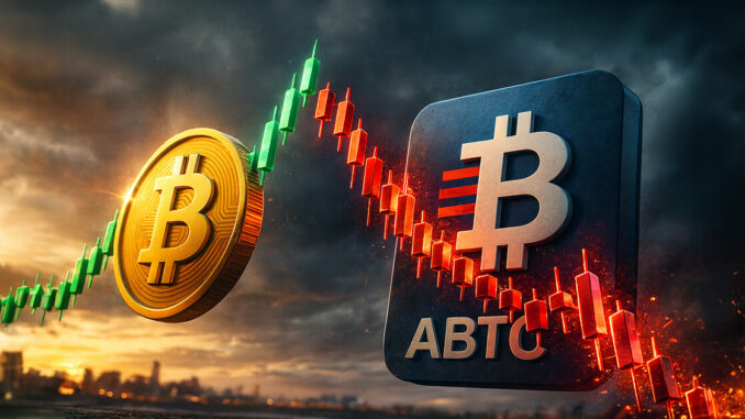 American Bitcoin plunged 50% during a crypto rally, exposing a fatal flaw in the "Trump proxy" trade