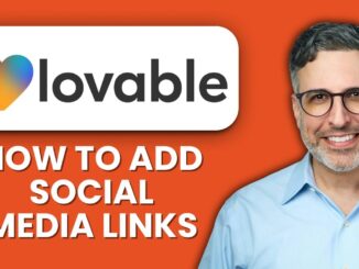 How To Add Social Media Links in Lovable AI 🔗 Quick Guide to Connect Your Website to Platforms