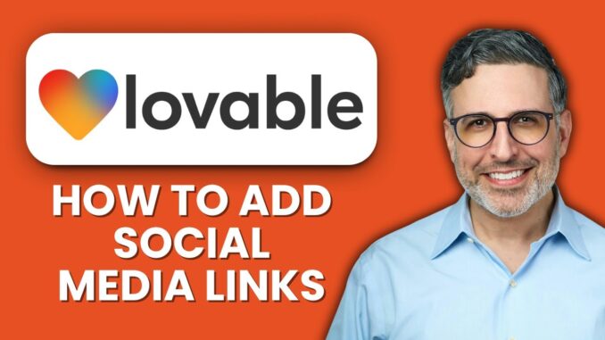 How To Add Social Media Links in Lovable AI 🔗 Quick Guide to Connect Your Website to Platforms
