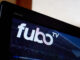 The FuboTV app on a television arranged in New York, US, on Wednesday, Feb. 21, 2024.
