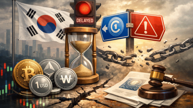 South Korea delays digital asset law as stablecoin oversight divides regulators