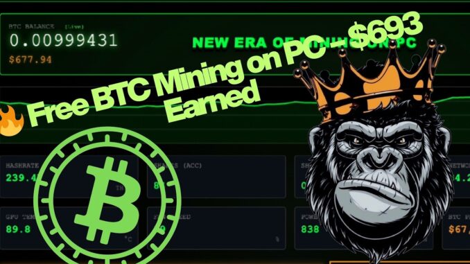 🔥 Free BTC Mining on PC – $693 Earned (No GPU, 2026 Guide)