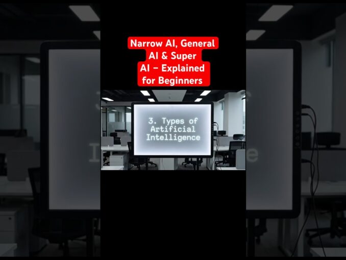 Narrow AI, General AI & Super AI – Explained for Beginners