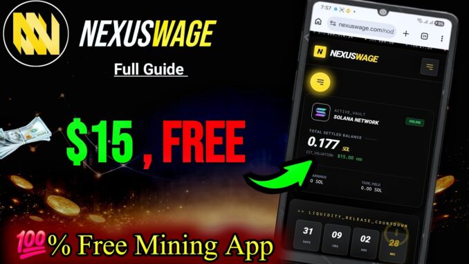 Nexuswage Free Mining App Guide 2026 💰 | Nexuswage Airdrop Real OR Fake