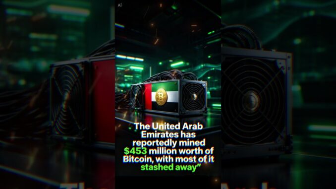 The United Arab Emirates has reportedly mined $453 million worth of Bitcoin, with most