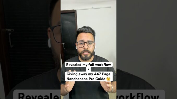 Revealed my full AI video workflow + Giving away my Prompt Guide Free | #freeguide #aivideocreation