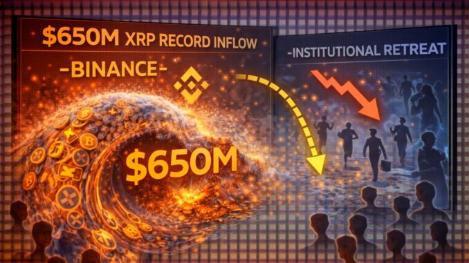 Why XRP’s Record Inflow To Binance Signals A Massive Institutional Retreat