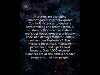 Cryptomining botnet targets 1,000+ exposed ComfyUI instances
