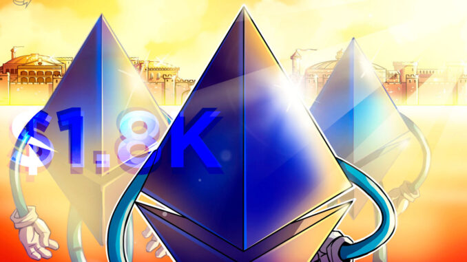 Here’s Why Ethereum Price Remains Bullish Above $1,800.