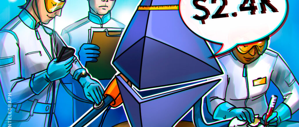 ETH Stuck Below $2.4K Despite Wider Crypto Market Recovery
