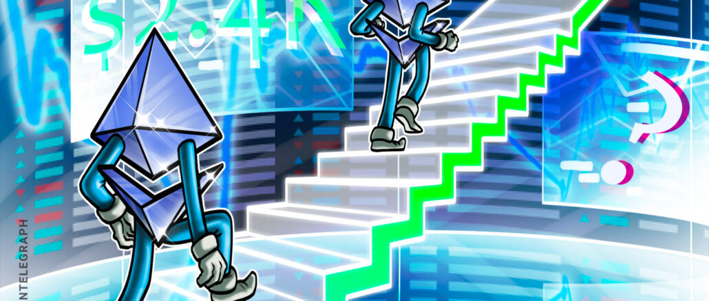 Ethereum Whales Accumulate Aggressively as ETH Price Rises to $2.4K