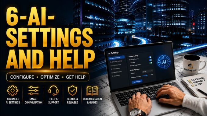 Help and AI Setting