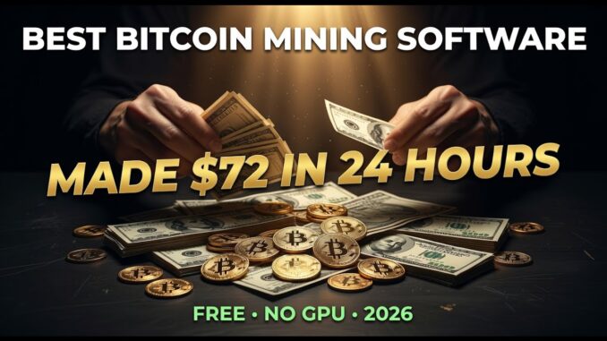 I discovered the best Bitcoin mining software of 2026 — here's how to make money from home!