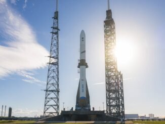 Blue Origin's New Glenn rocket on the launch pad