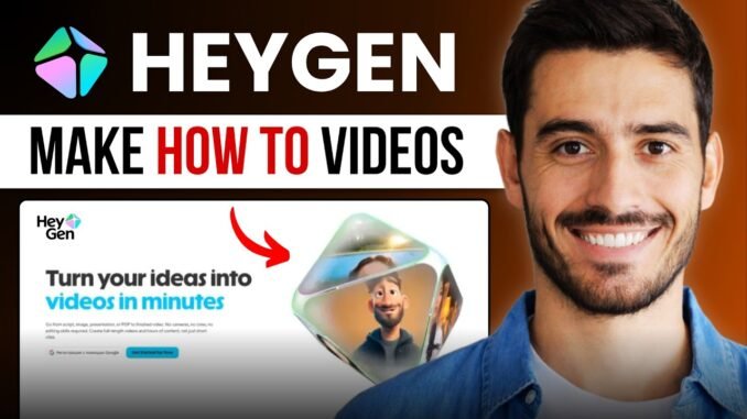 Create How-to Videos in Minutes with HeyGen AI (Beginners Tutorial)