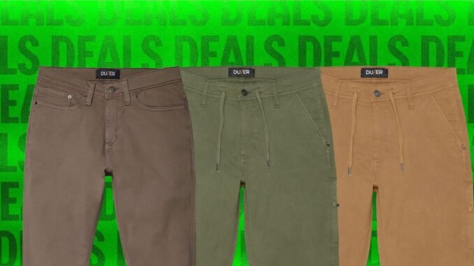 Duer’s Wear-Everywhere Pants Are on Sale This Weekend