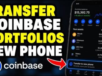 How to transfer Coinbase app portfolios to a new phone - Full Guide