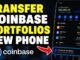 How to transfer Coinbase app portfolios to a new phone - Full Guide