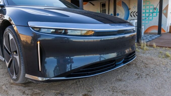 The front of a Lucid Air