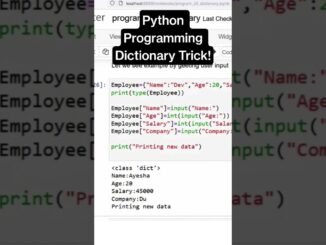 Python Beginners Must Know This Dictionary Trick! #python #ai