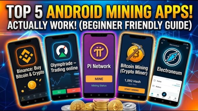 Top 5 Android Mining Apps That Actually Work (Beginner Friendly Guide!)
