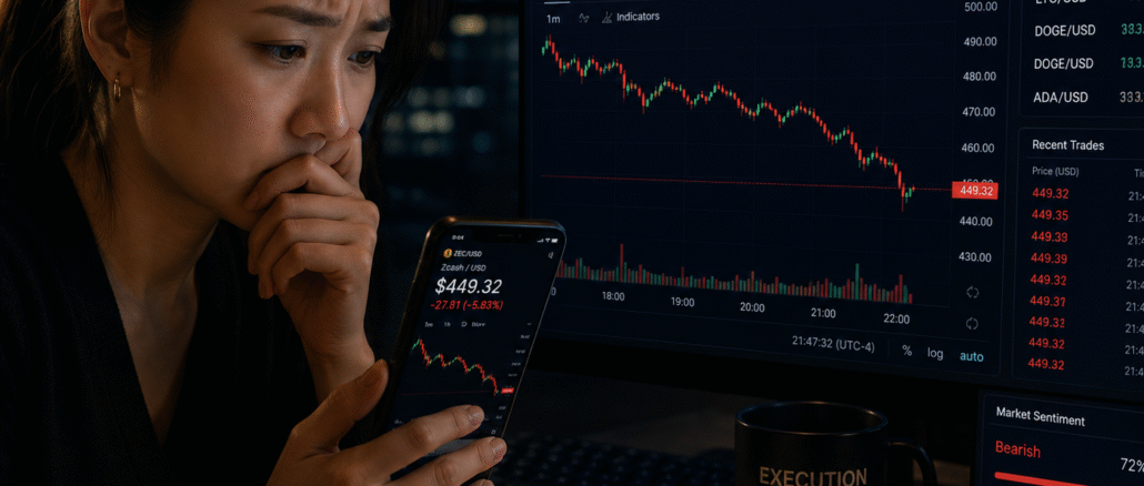 Analyst observing Zcash as it drops below $450