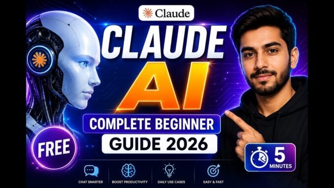 Claude AI Tutorial for Beginners (2026)| How to Use Claude AI in Daily Life | Complete Guide #claude
