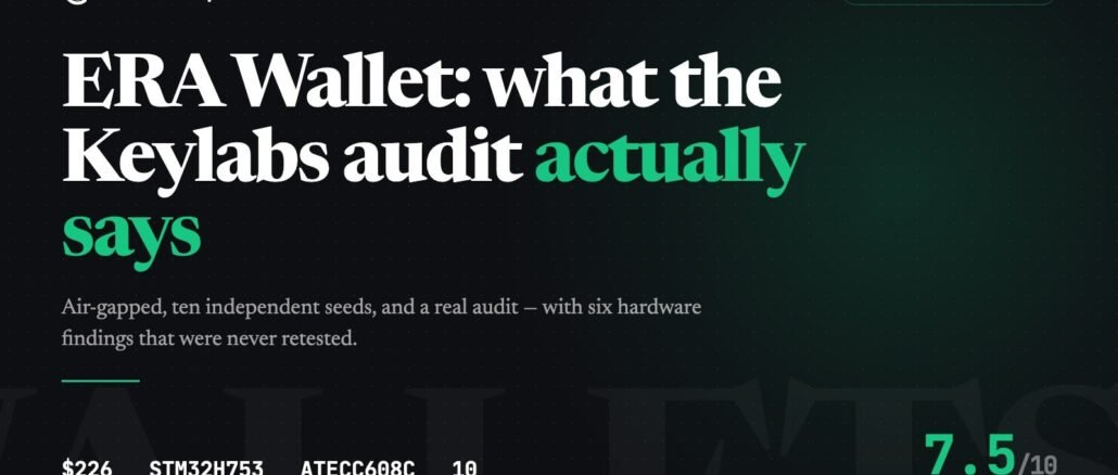 ERA Wallet Review: What the Keylabs Audit Actually Says