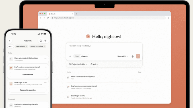 Shut Those Laptops! Anthropic Puts Its Claude Cowork Agent on Your Phone