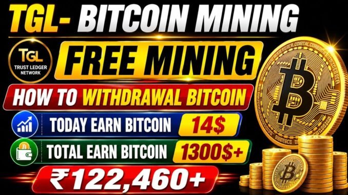 🔥 TGL Bitcoin Mining | Free Mining se Bitcoin Withdraw Kaise Kare? | Complete Tutorial 2026 | A to Z