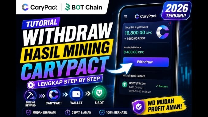 🎯 Tutorial Withdraw Hasil Mining CaryPact | Lengkap Step by Step